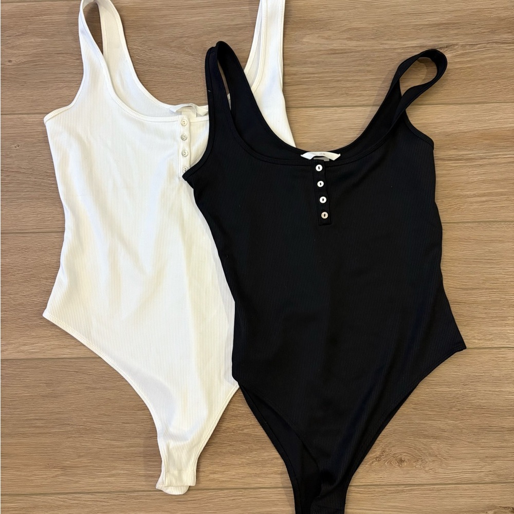 H&M Black and White Women's Bodysuits